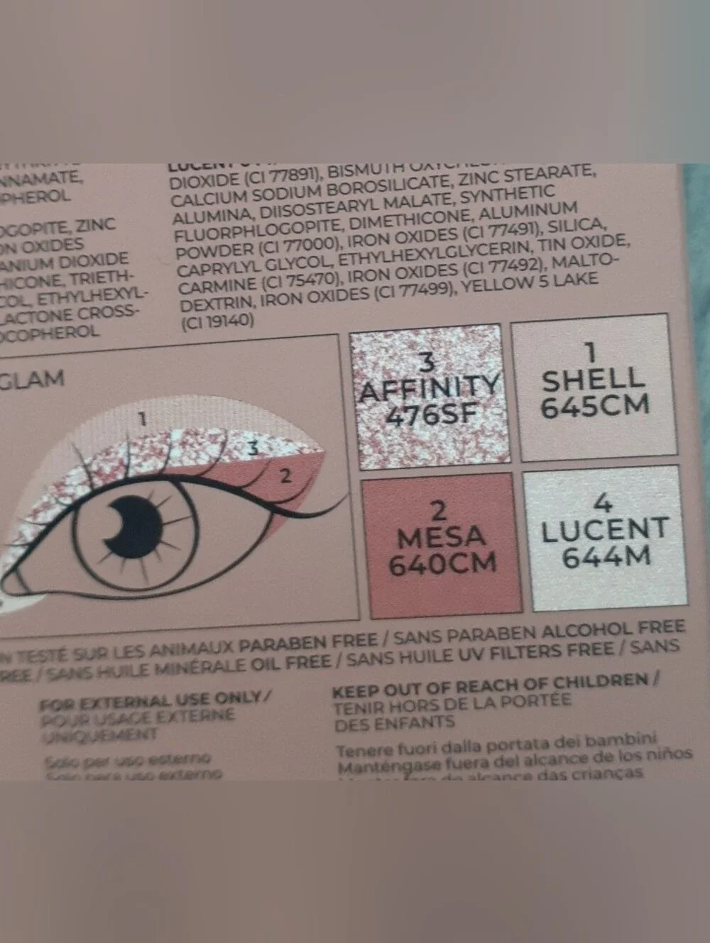 NEW ND Luxe Glam Palette